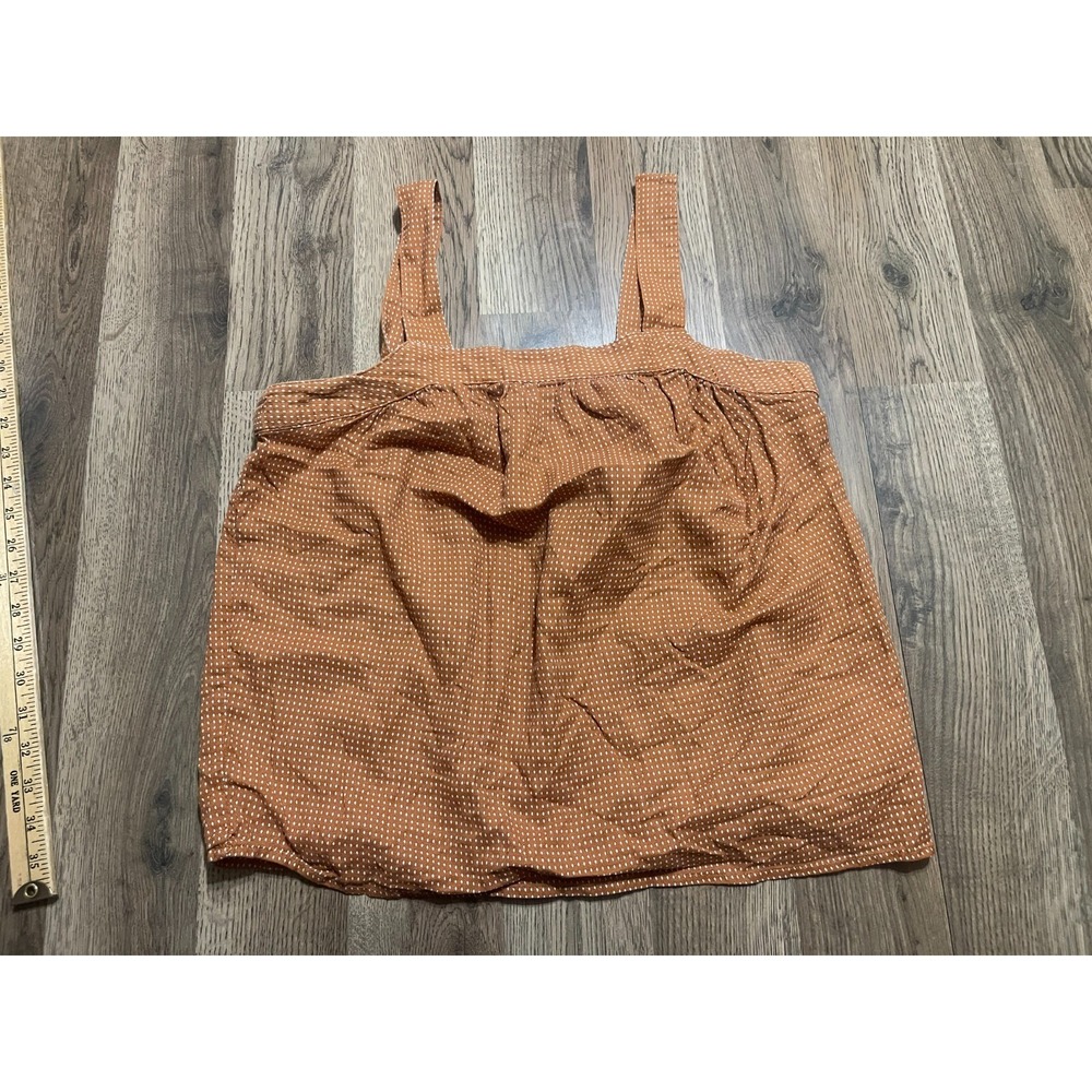 a.n.a A New Approach Tank Top, Women's Size Medium? Orange White, Polka Dots